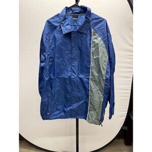 Vintage Nike Blue Windbreaker Snap Button Jacket